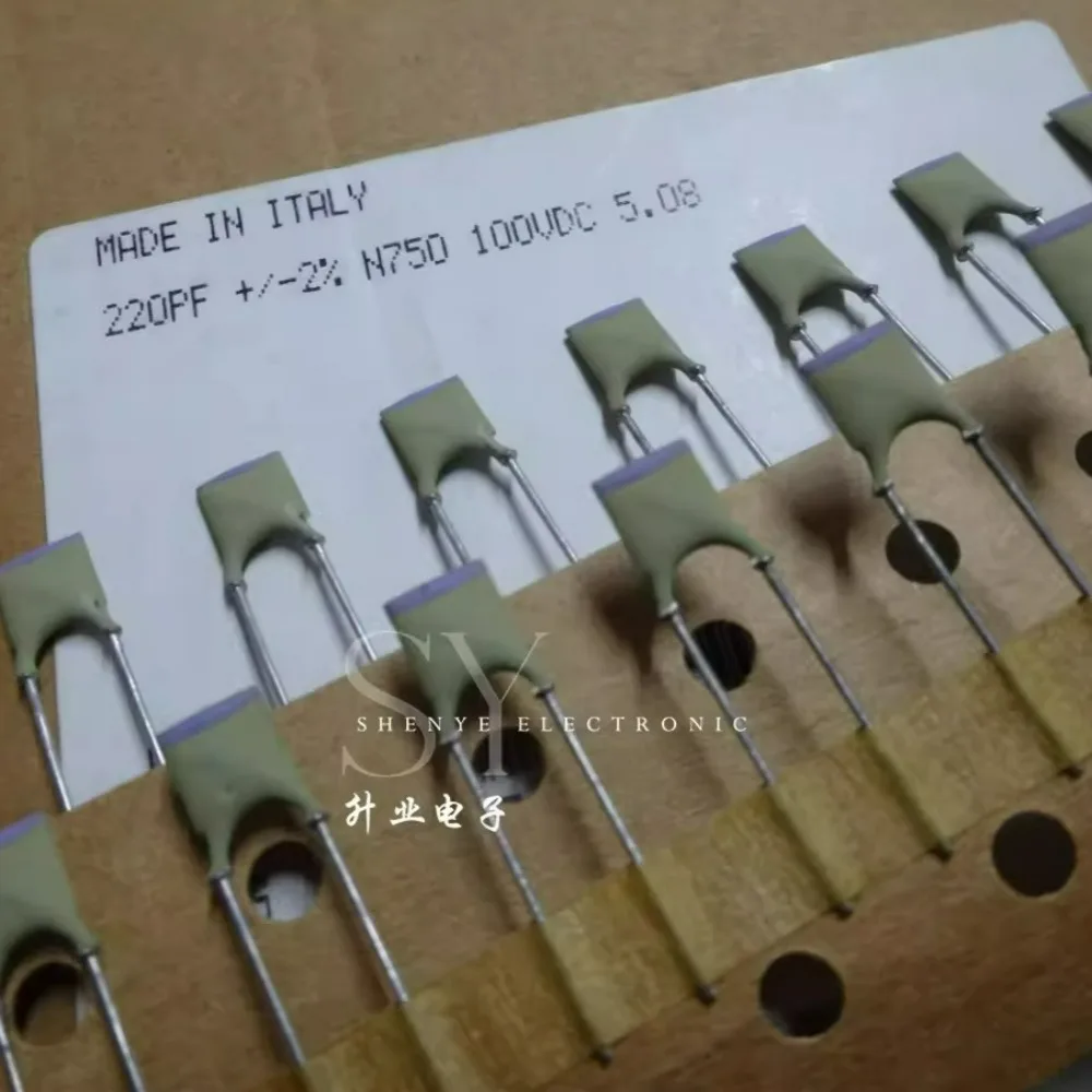 

5pcs/lot 0.00022uf/100v 220pf N22 0.22nf 221 Brand New 5mm Silver Film Ceramic Capacitor Mica Capacitor (High Precision 2%)
