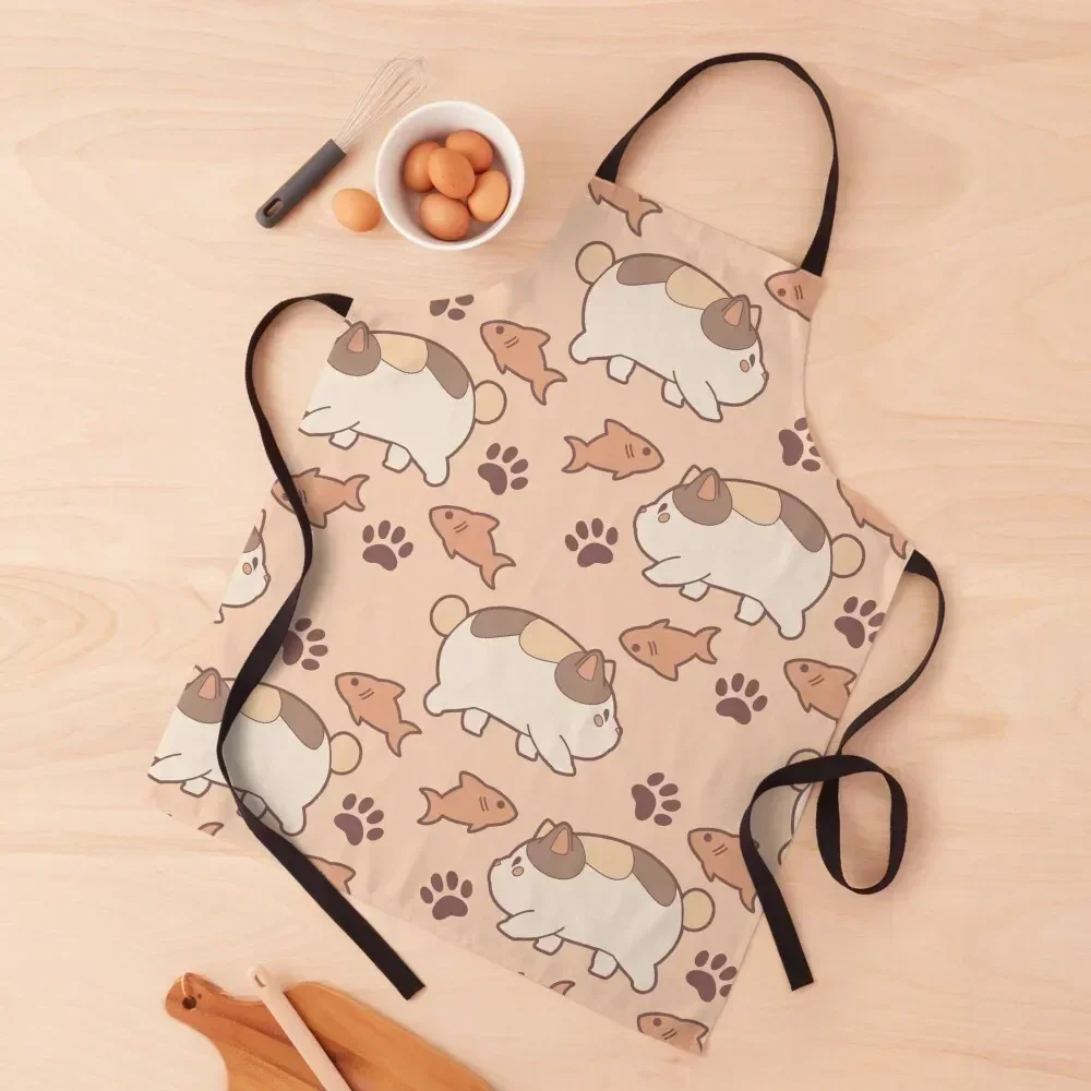 

Pastel Fat Cat Apron cook wear for home useful pieces for women halloween Apron