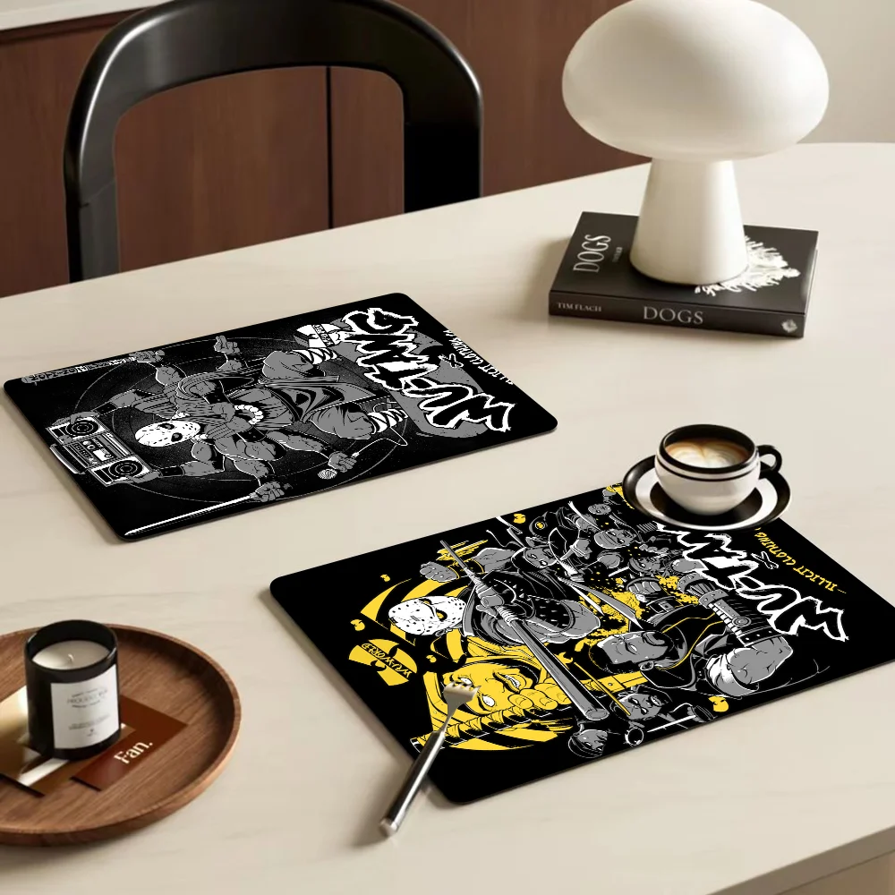 Wu T-TANG Kitchen Tableware Dish Drying Mats Desk Drain Pad Heat Resistant Counter Top Mat Non-slip Draining Placemat