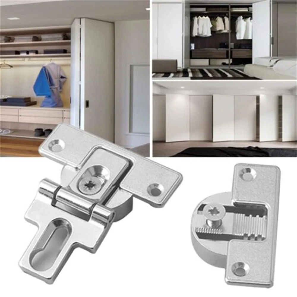 Hinges for Kitchen Furniture Adjustable Invisible 180 Folding Degrees Hidden Hinge be Used for Kitchen Cabinet and Storage