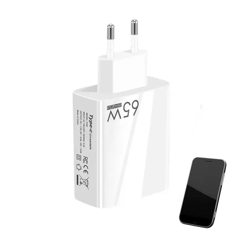 65W Charger Type C Fast Charging QC3.0 ForiPhone 14 13 12 Pro Max Hua-wei Xiao-mi forSamsung Charger PD Adapter