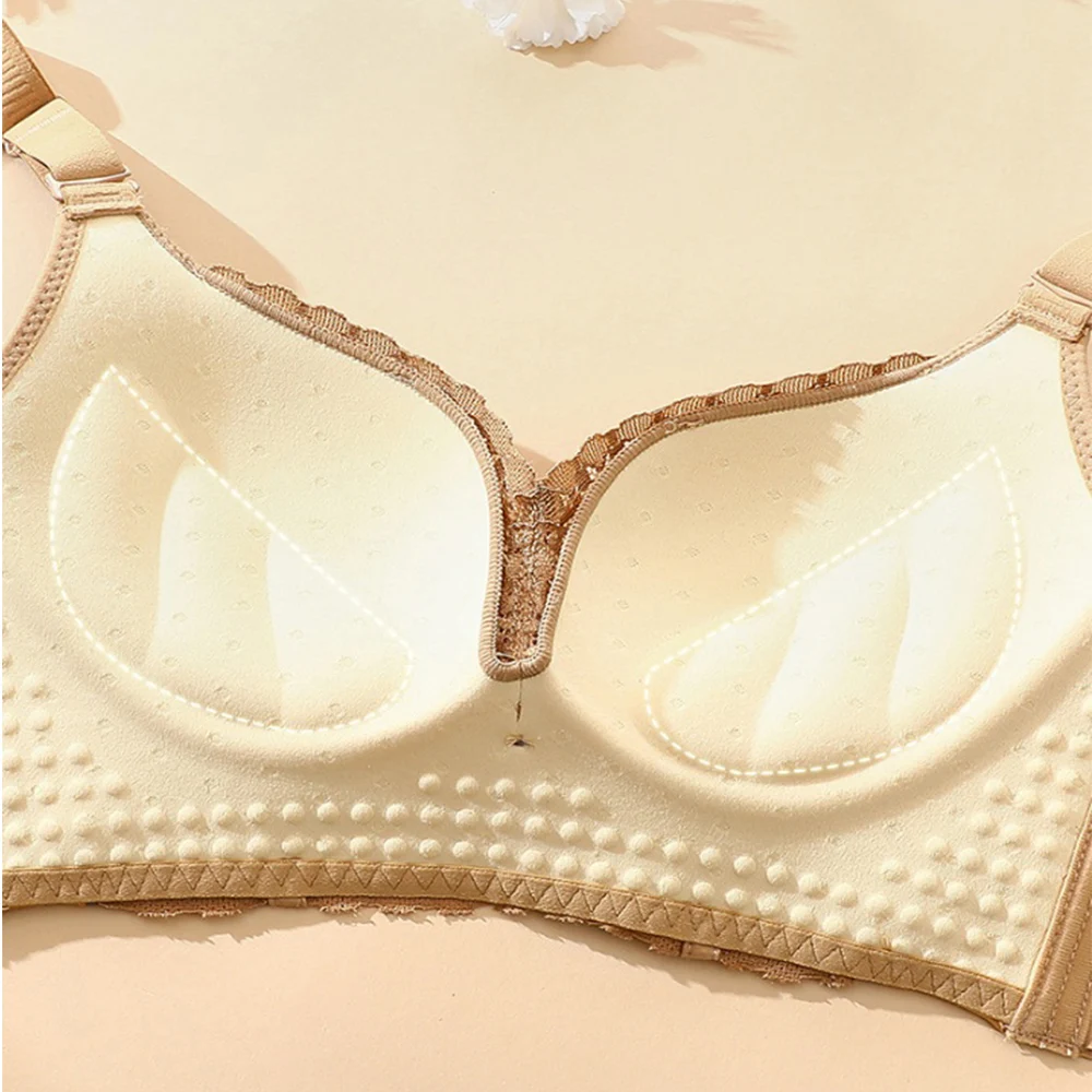Push up Bra for Woman Sexy Plus size Brassiere AB Cup Wireless  Padded Bras Comfortable Underwear