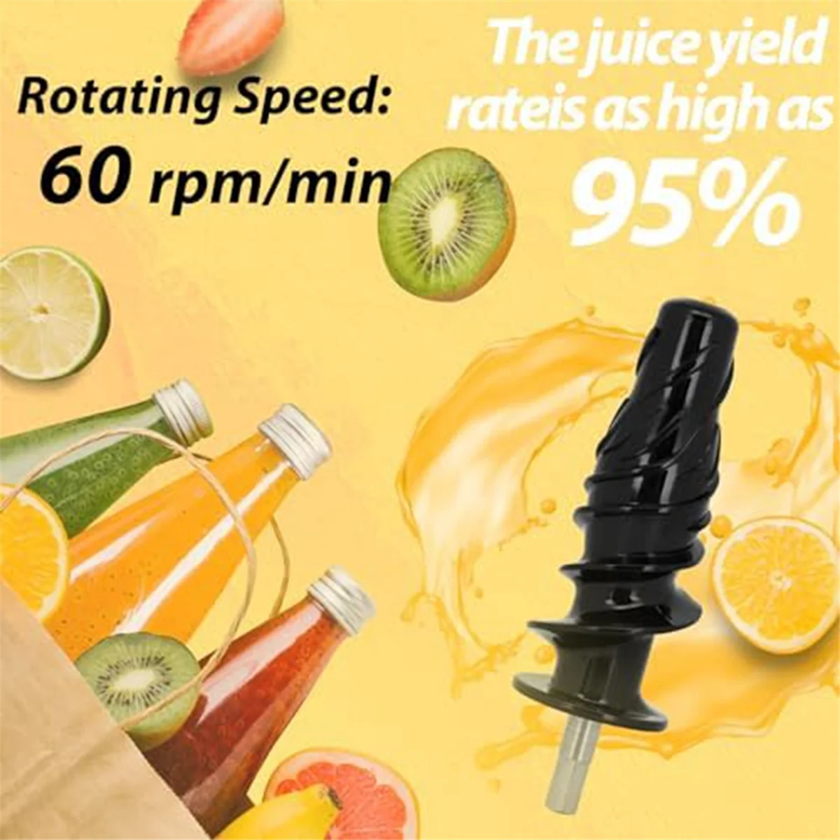 New 8006 Juicer Replacement Parts Auger Compatible Thruster for Omega 8003, 8004, 8005, 8007, 8008, MM900HDS