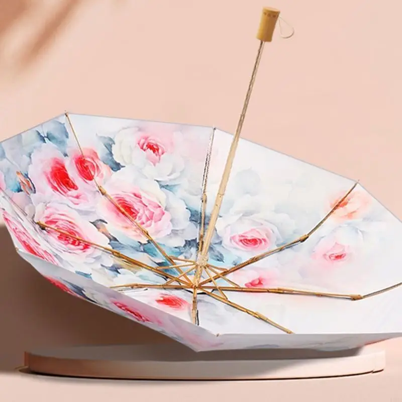 

УФ-зонт для защиты от солнца, компактный ветрозащитный зонт от дождя, складной автомобильный дорожный зонт, портативный для