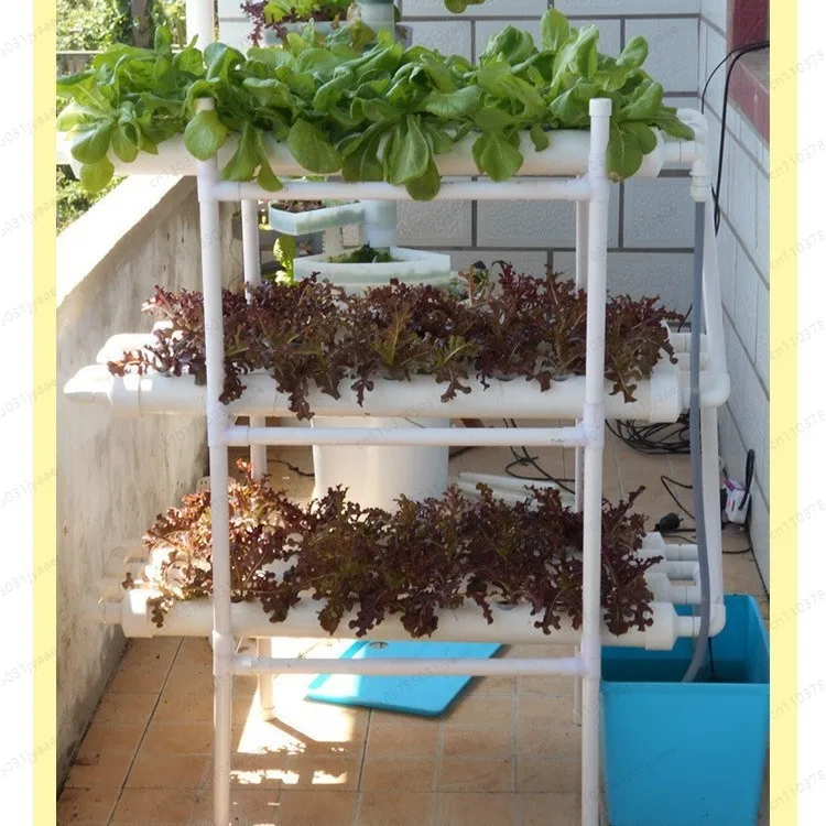 Home Hydroponic Growing System for Balcony, Soiless Vegetable Garden Kit for Indoor Outdoor Use