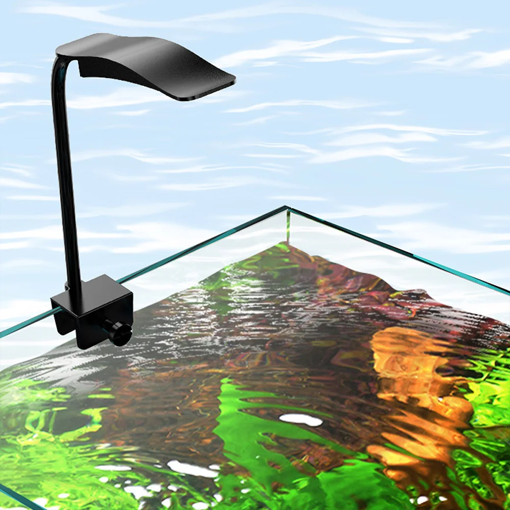 Fish Tank Clip On Light 360° Rotation Mini Aquarium Light With Timer 6W USB Aquarium LED Lamp With 10 Adjustable Brightness