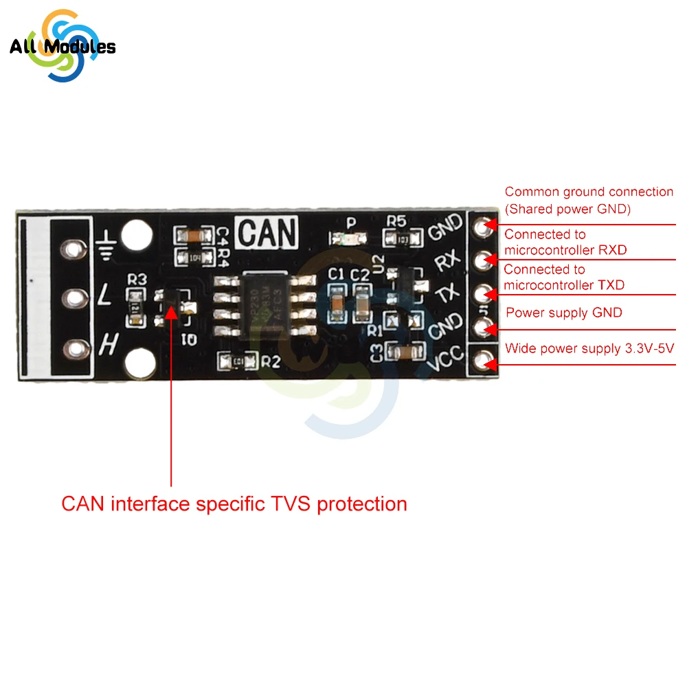 RS232 RS485 CAN to TTL Level Converter Board Serial Converter Board RS232 to TTL Communication Module Serial Port Module