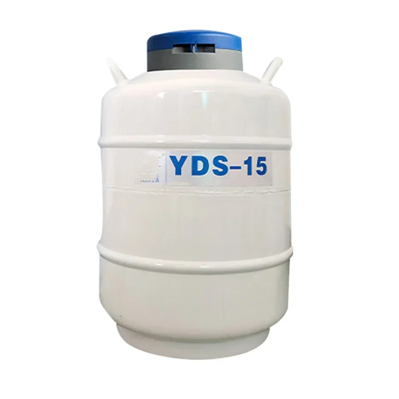 16L Storage Liquid Nitrogen Tank Cryogenic Tank Dewar YDS-15 Caliber 50mm/80mm Liquid Nitrogen Container 6L/11L/16L