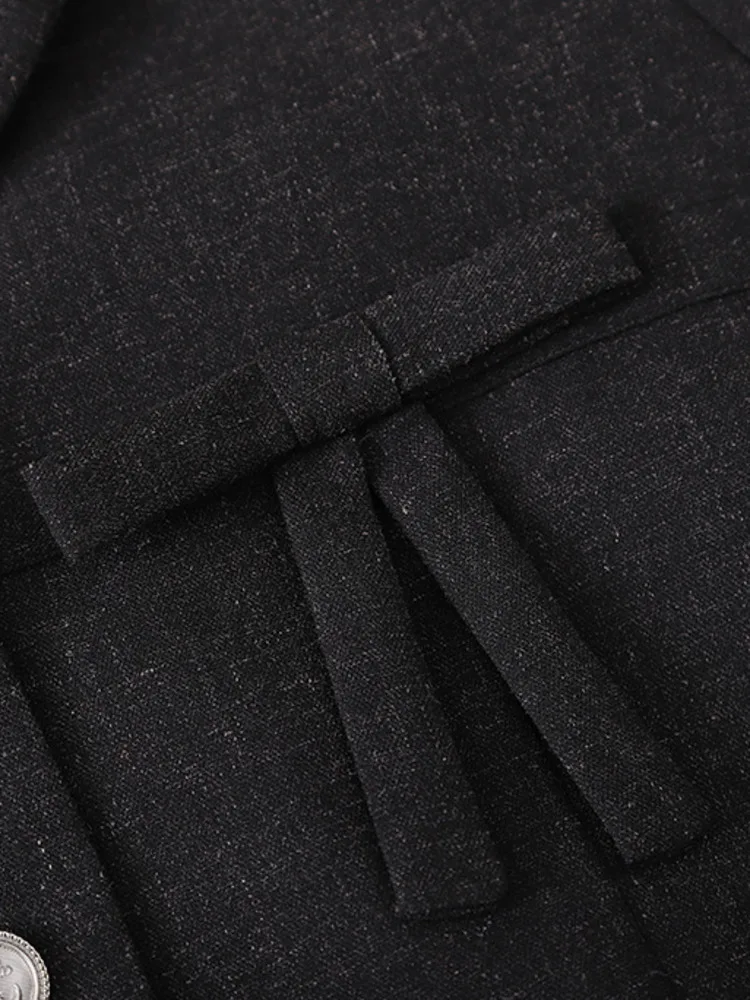 ZOCI Bow Design Blazers For Women Notched Single Breasted Office Lady Fit Female Jackets Fashion 2025 Spring New