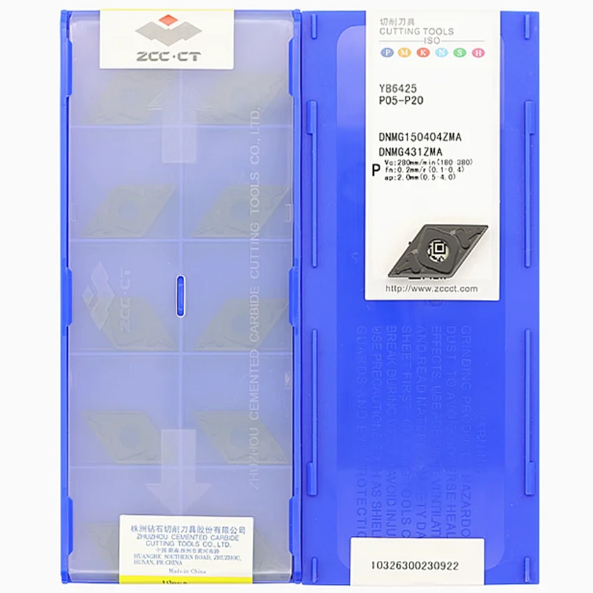 

DNMG150404ZMA YB6425/DNMG150408ZMA YB6425/DNMG150412ZMA YB6425 ZCC.CT CNC carbide inserts Turning inserts 10pcs/box