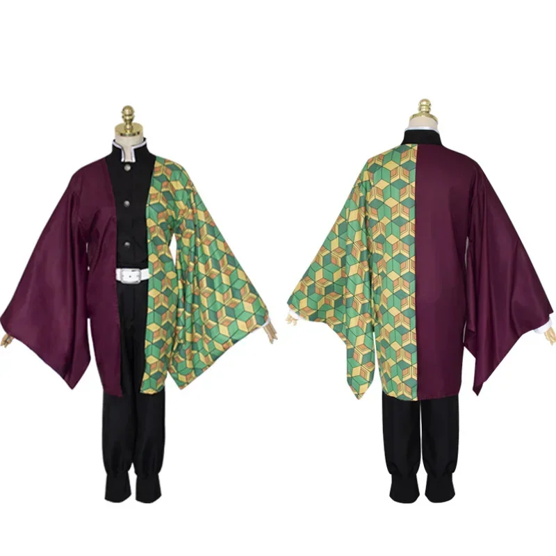 Giyuu Tomioka Costumes Cosplay Kimetsu No Yaiba Cosplay Costumes Japan Anime Men Kimono Comic Con Dress Wig