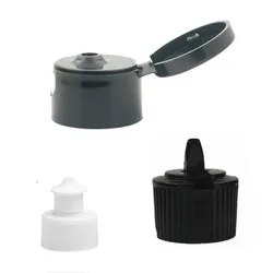 18-410 20-410 24-410 28-410 smooth/ribbed side plastic Flip disc Top Dispensing Cap , Spout Top Caps Unlined push pull lid 10pcs