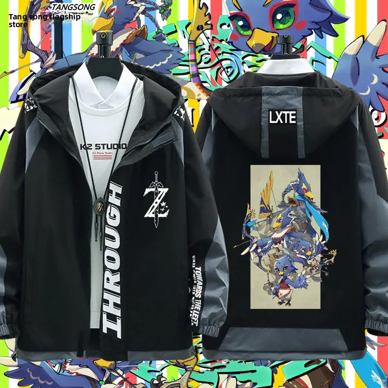 

Мужская повседневная свободная одежда Breath of the Wild Tears Four Eats Baal Crop Wind God Beast Jaet