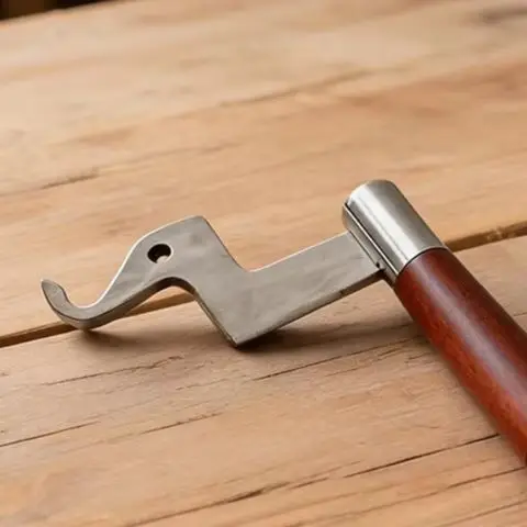 Replacement Fireplace Handle Solid Wood And Steel Design For Home Stoves Boilers Easily Install 13.8cm, Fireplaces Accessories