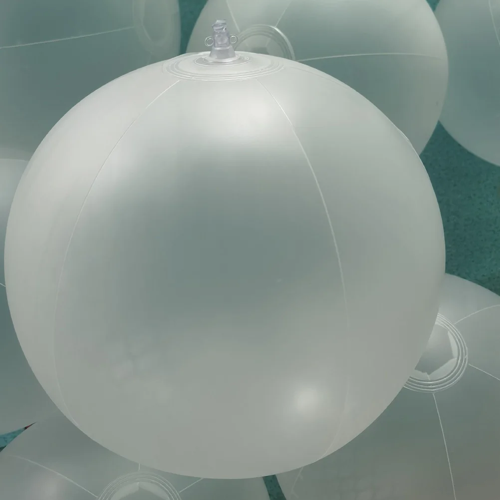 Pallone da spiaggia gonfiabile da 10 pezzi Giocattolo di sabbia trasparente in PVC Accessori multifunzionali per bambini Puntelli decorativi per foto Sicuro