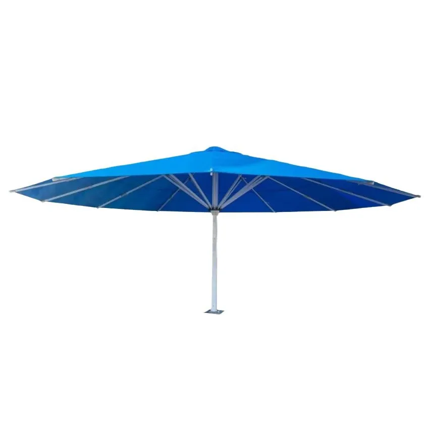 

Outdoor parasol project umbrella playground sunshade umbrella LED colorful light with automatic electric remote control umbrella