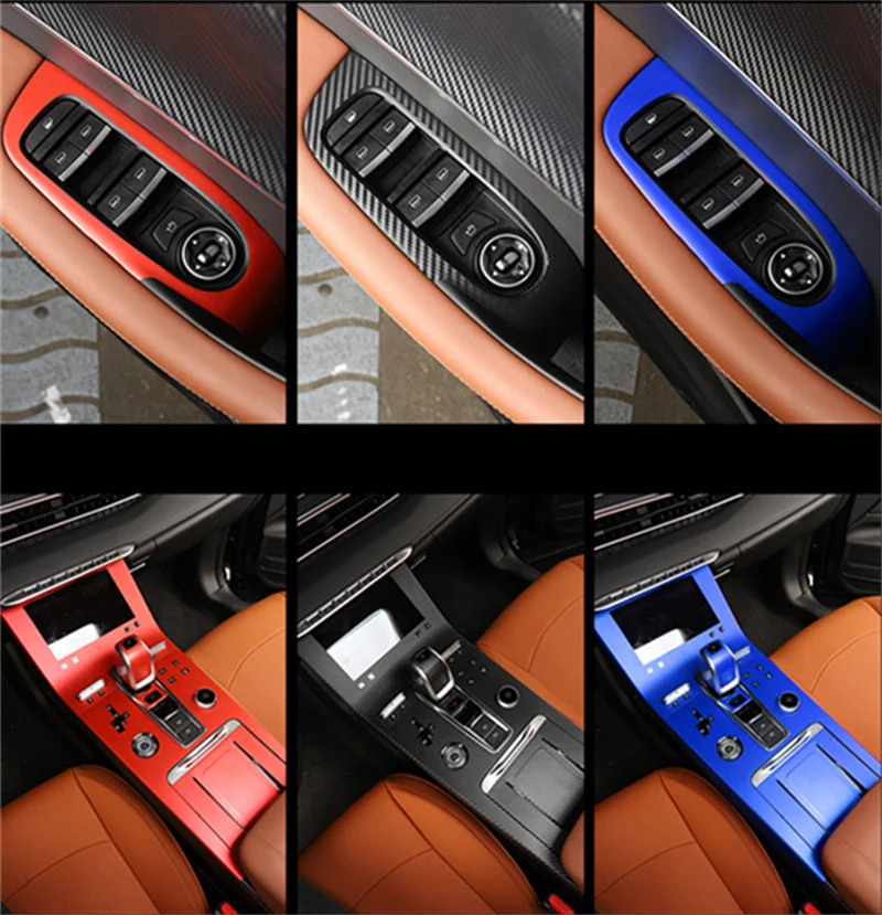 For CHERY TIGGO 8plus interior film paper modified 3D carbon fiber pattern gear position anti-kick accessories high quality