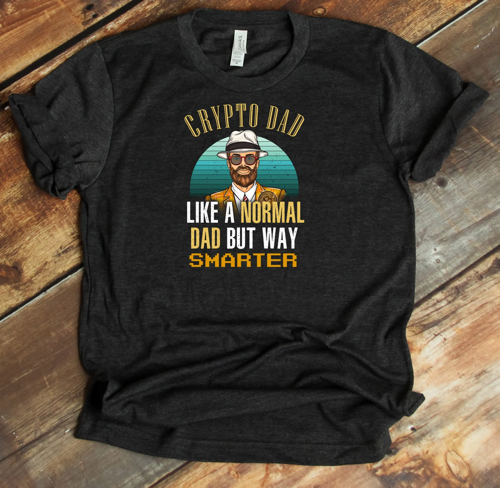 Crypto Dad T Shirt Trader Father'S Day For Husband From Kids Cryptocurrency