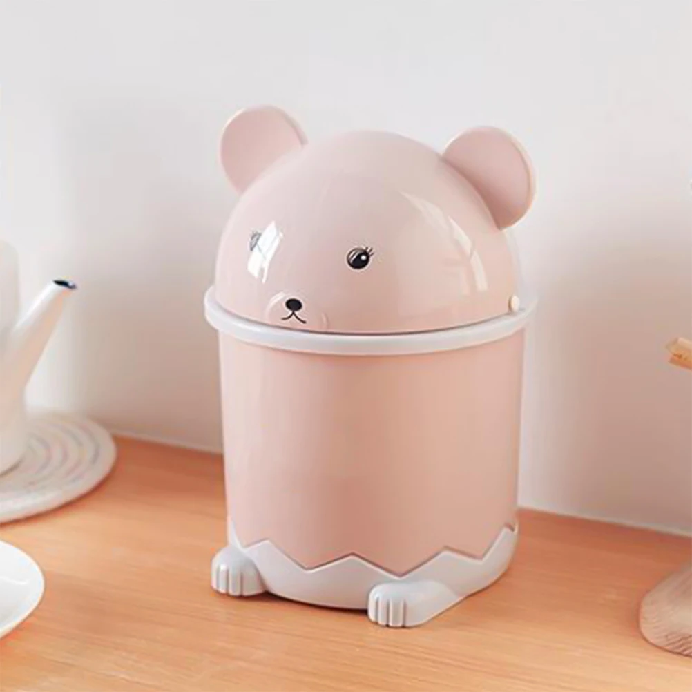 

Panda Trash Can Small Cartoon Shape Countertop Garbage Cans Desktop Cute Office