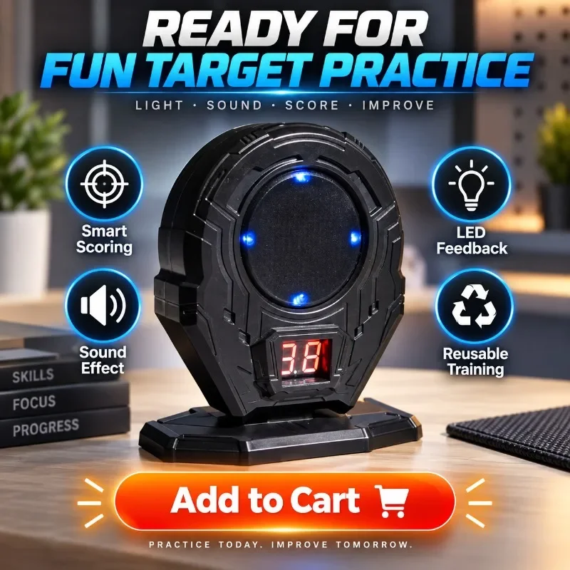 Sound Equipped Auto Scoring Model Target, Induction Design for Backyard Hobby Shooting Activities