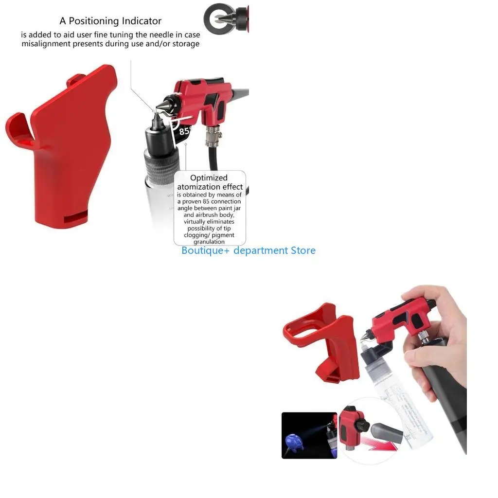 

E1PD Эргономичный настольный держатель для аэрографа для дизайна ногтей, макияжа, живописи