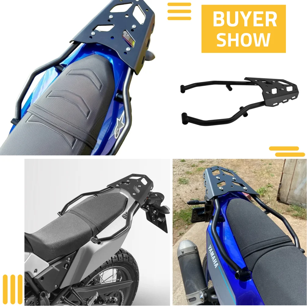 For Yamaha Tenere700 2019-2024 2023 XTZ700 Tenere 700 Rear Luggage Rack Motorcycle Carrier Tail Storage Support Shelf Bracket