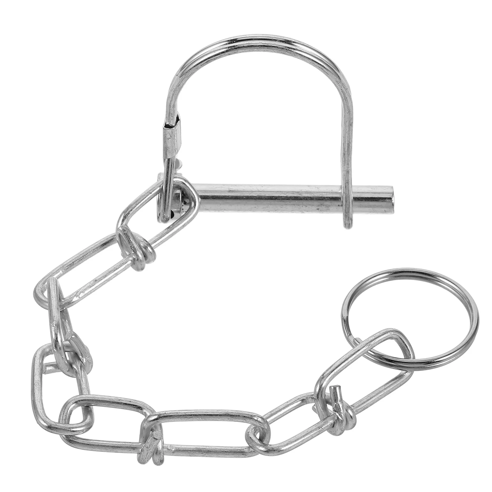 

Safety Coupler Pin Heavy Duty Galvanized Trailer Hitch Antidetachment Easy Install Utility Farm Lawn Towing Security