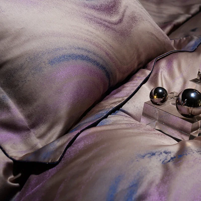 

Итальянские высококачественные длинные степлерные хлопковые простыни из 200 хлопка, набор из четырех предметов из всего хлопка с высокой чувствительностью, простыни из чистого хлопка, du