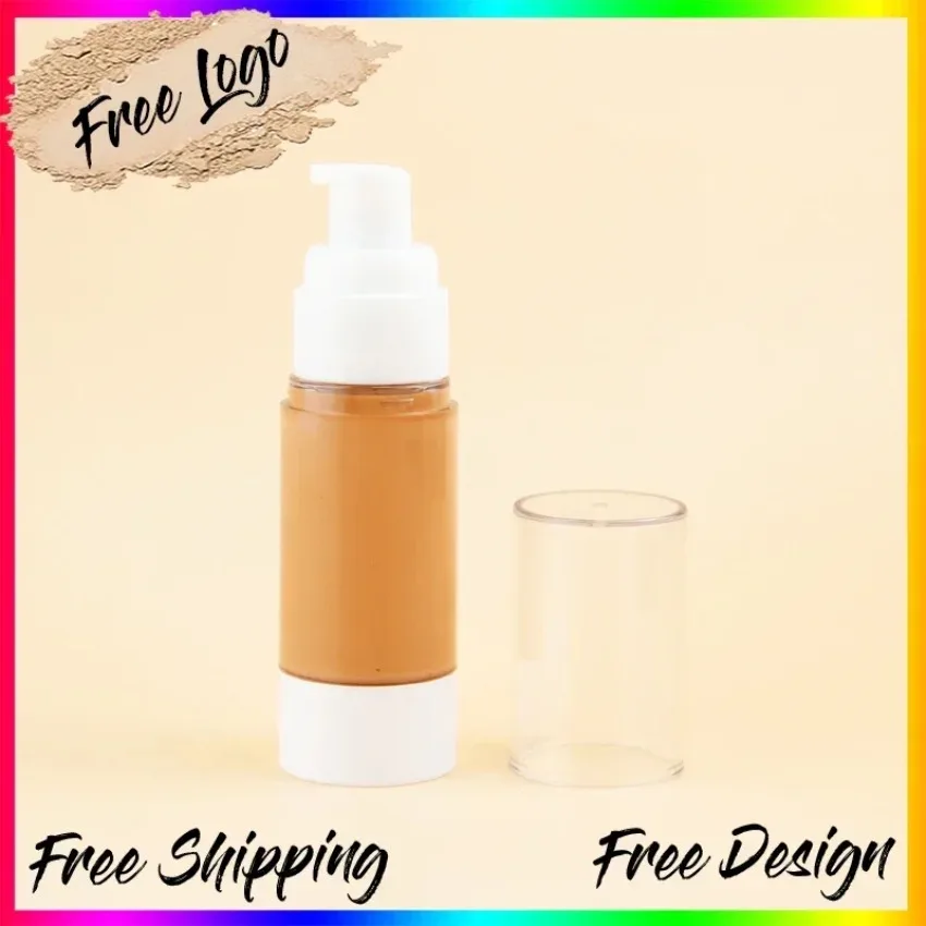 

Custom 30ml Nude Moisturizing Liquid Foundation Long Lasting Full Coverage Easy To Apply 41colors Face Concealer Makeup Bulk