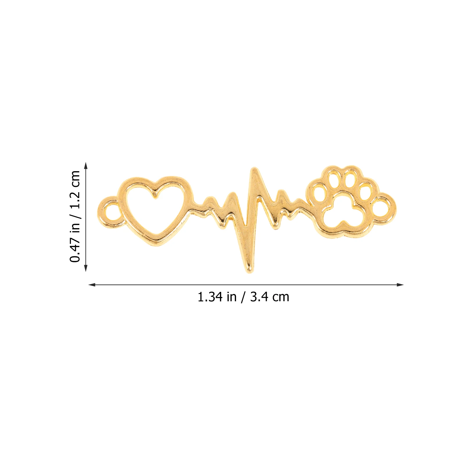 

100pcs Heart Shape Pendant Jewelry Making Materials Hollow Heart Decors Love Necklace Bracelet Charms DIY Supplies