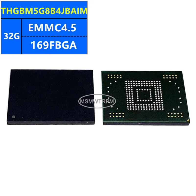 THGBMAG8B4JBAWM THGBM5G8B4JBAIM THGBM5G8A4JBAIM EMMC4.5 32GB 169FBGA 메모리 칩 IC 전자 부품 신제품 정품