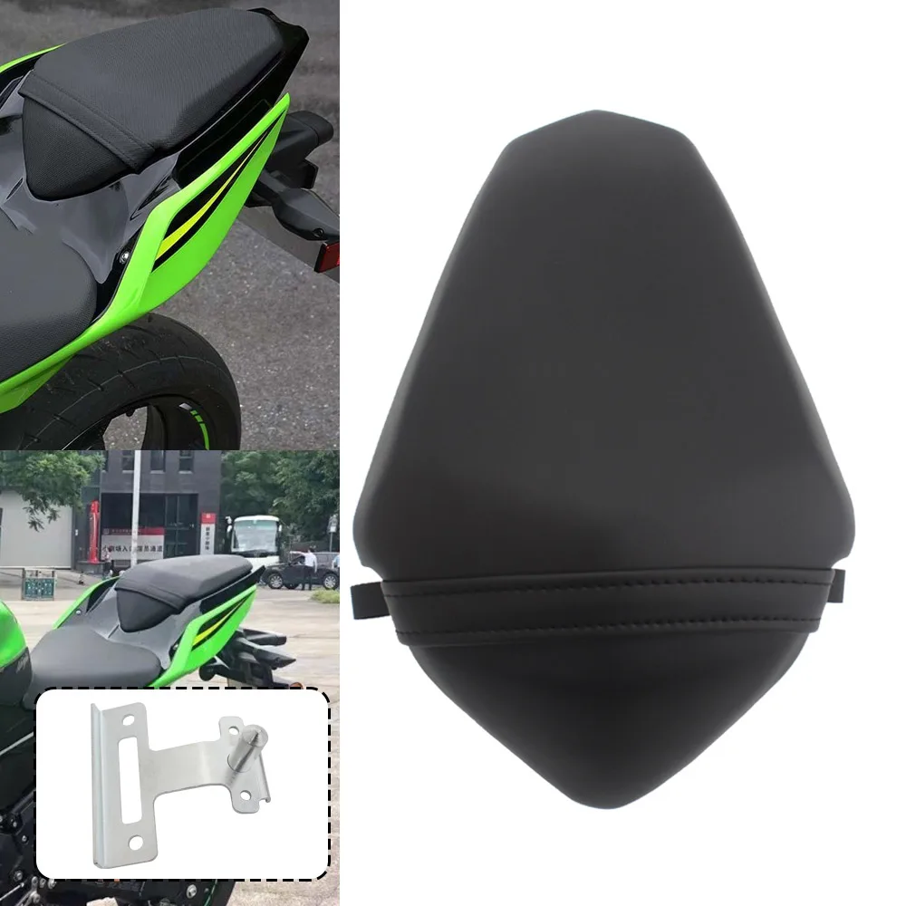 

Заднее сиденье мотоцикла для Kawasaki Ninja 400 EX400 2018-2023 Z400 2019- 2022, аксессуары для мотоциклов, подушка для пассажира черного цвета