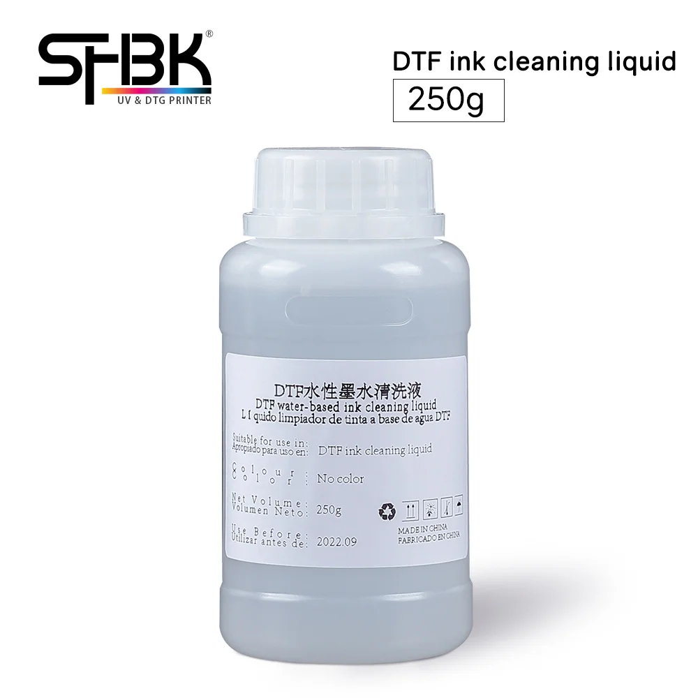 250g DTF printer XP600 Print head cleaning liquid for Epson L1800 R1390 DTF ink nozzle clogging solution Water-based