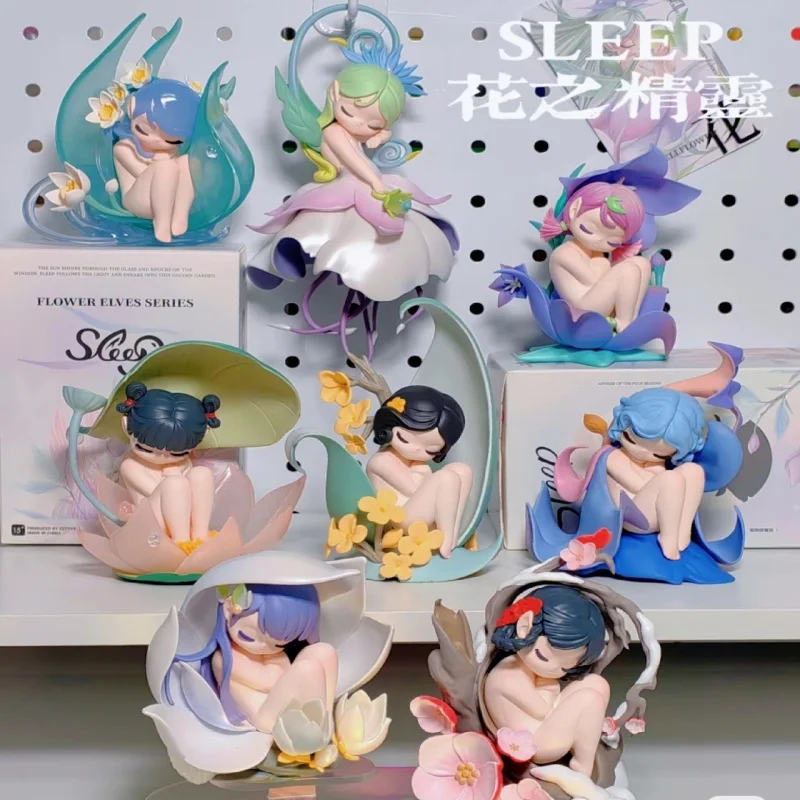 

52toys Sleep Flower Elves Series Blind Box Trendy Play Cute Animated Characters Surrounding Dolls Desktop Decorations Girls Gift