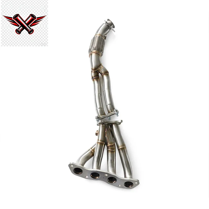 Utilizado para Honda Fit 1.5 GD3 2002-2007 Colector de escape deportivo de alta gama, mejora de potencia de escape de alto rendimiento de acero inoxidable