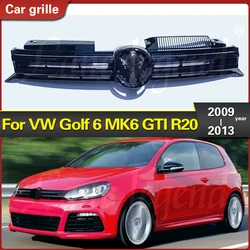 R20 style ABS glossy black lower Grille front bumper grill For Volkswagen VW Golf 6 MK6 GTI R20 2009 2011 2012 2013 5K0853665