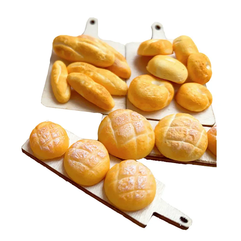 DIY Bread Bagle Croissant Donuts Cookies Miniature Food Shaped Nail Uv Clay Mould Epoxy Resin Mold