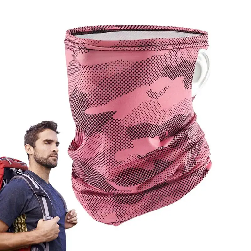 

Face Gaiter Summer Women Men Neck Gaiter Bandana 360 Degree Protective Face Head Ice Silk Gaiter For Mountaineering Hiking