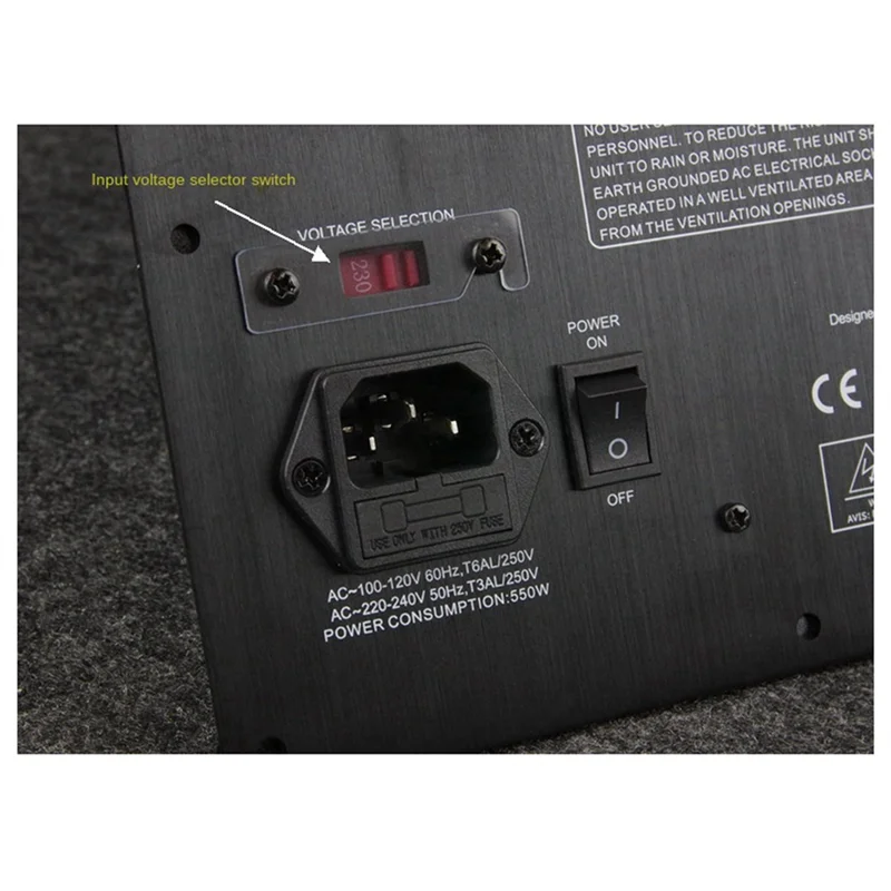 220V HIFI Mono 350W Heavy Duty Subwoofer Digital Active Amplifier Board Pure Bass Home Audio System EU-Plug Durable