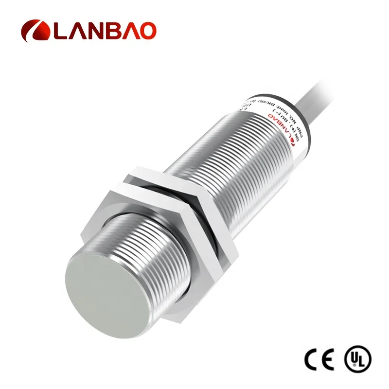 LR18XBF08DNCYP NPN NC Metal Cylindrical Inductive Proximity Sensor 8mm Sensing Distance IP68/IP69K High Protective Type
