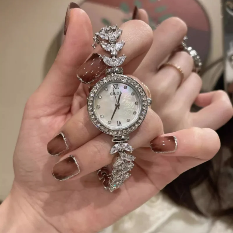 Ciloa Mermaid Fashion Quartz Watch Latest Women's Watch Gift Box Rhinestone Watch Women's Jewelry