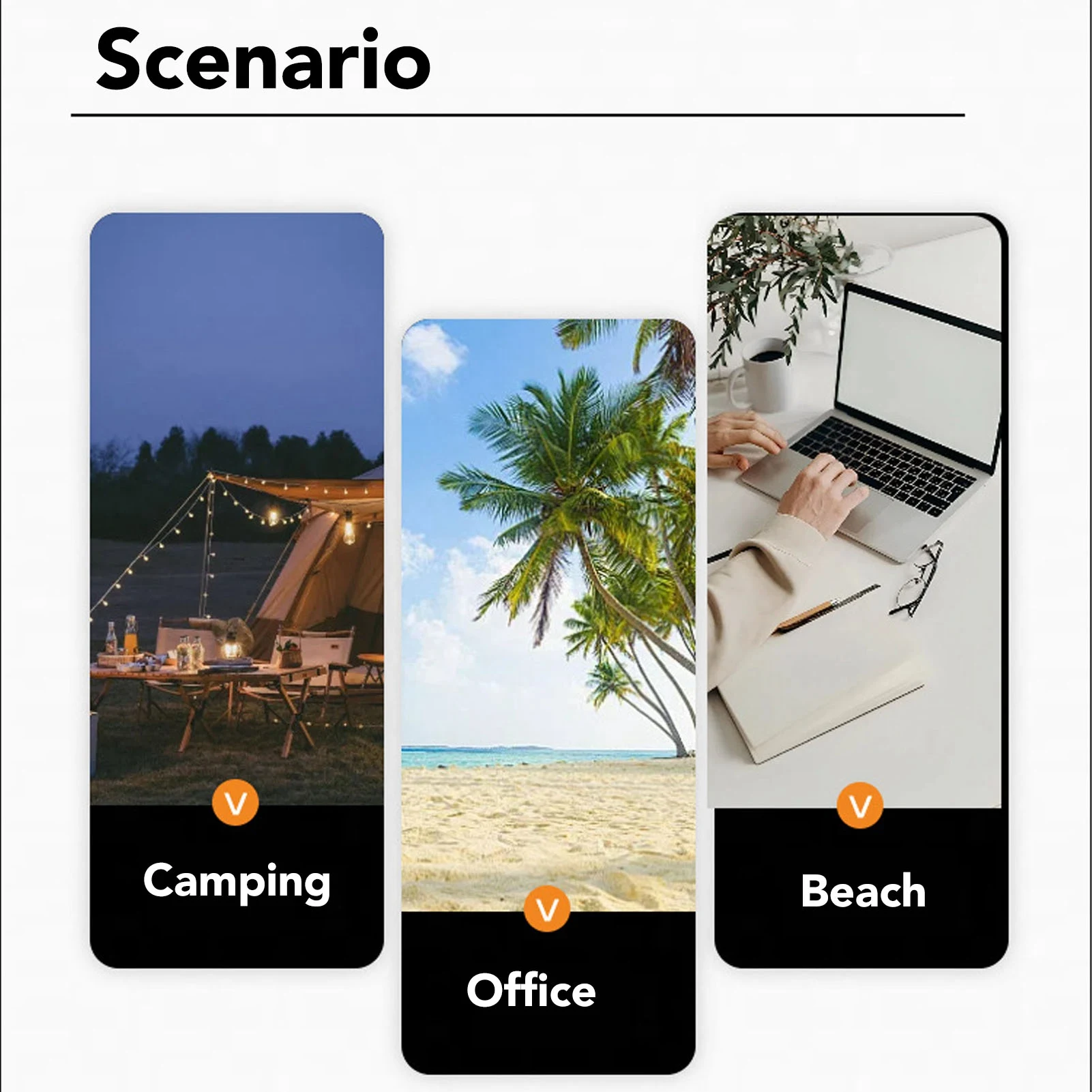 Camping Fan Outdoor Camping Fan USB Rechargeable Brushless Motor Efficient Professional 3 Brightness Settings for Outdoor