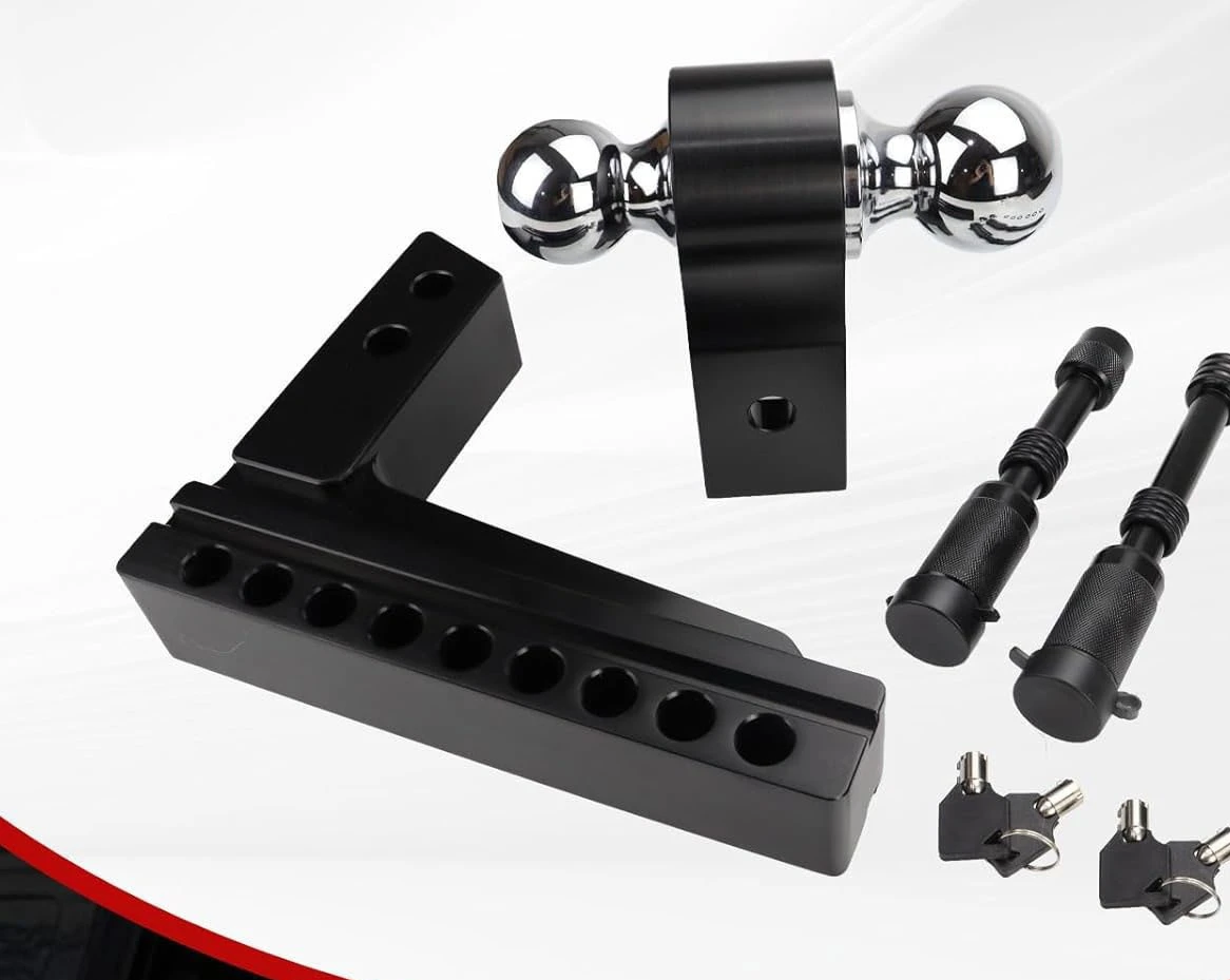 Braccio per rimorchio regolabile in lega di alluminio Braccio per rimorchio per fuoristrada per auto da 2-8 pollici