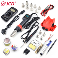 JCD 750W SMD Soldering Station 2 in 1 Hot Air Gun Soldering Iron LCD Digital Display Welding Station for BGA PCB IC Repair 8899