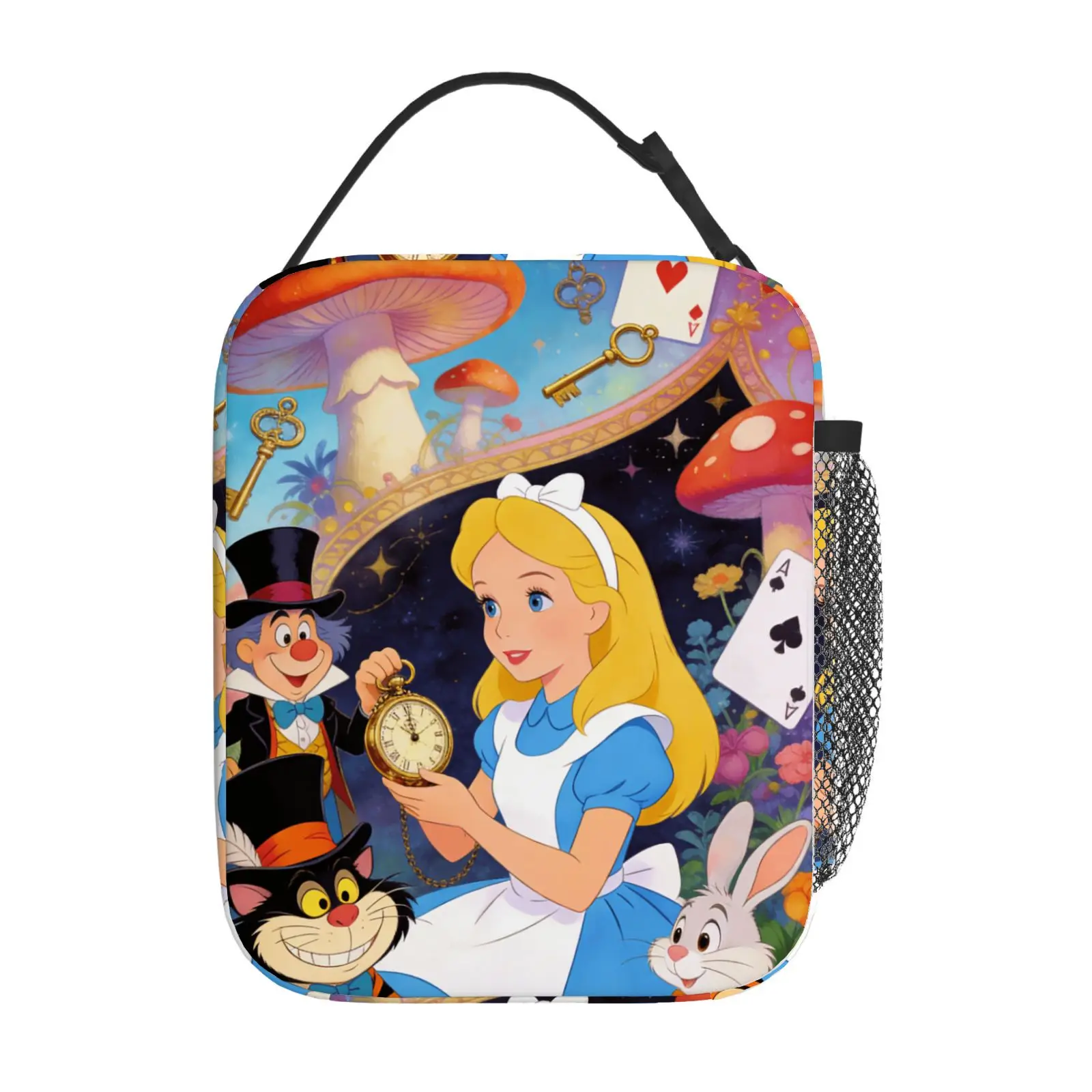 

1pc Alice in Wonderland design lunch bag, exquisite and durable suitable for gift giving, school to work party picnic lunch bag