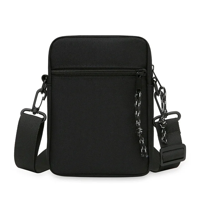 Mini bolsa de nylon crossbody masculina, bolsa de ombro pequena, mensageiro Oxford masculino, estilinete lateral do telefone, pacote de peito para marido, casual simples