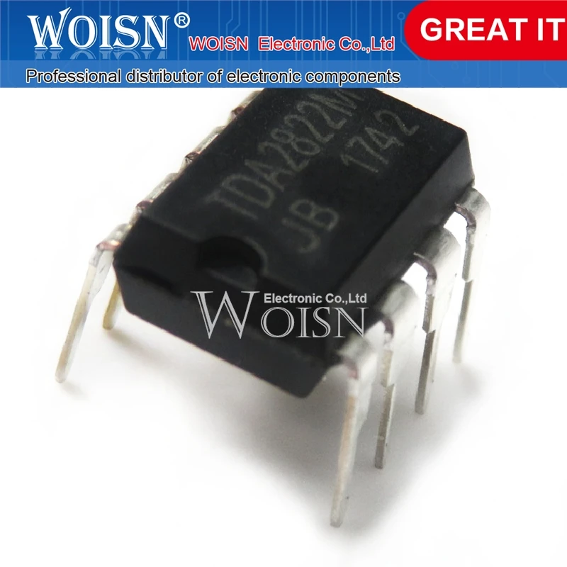 

10 шт./лот TDA2822M TDA2822N TDA2822 DIP-8 = UTC2822M UTC2822 CSC2822 Dual Lo-Volt Pwr Amp Усилители звука, новые оригинальные строительные усилители