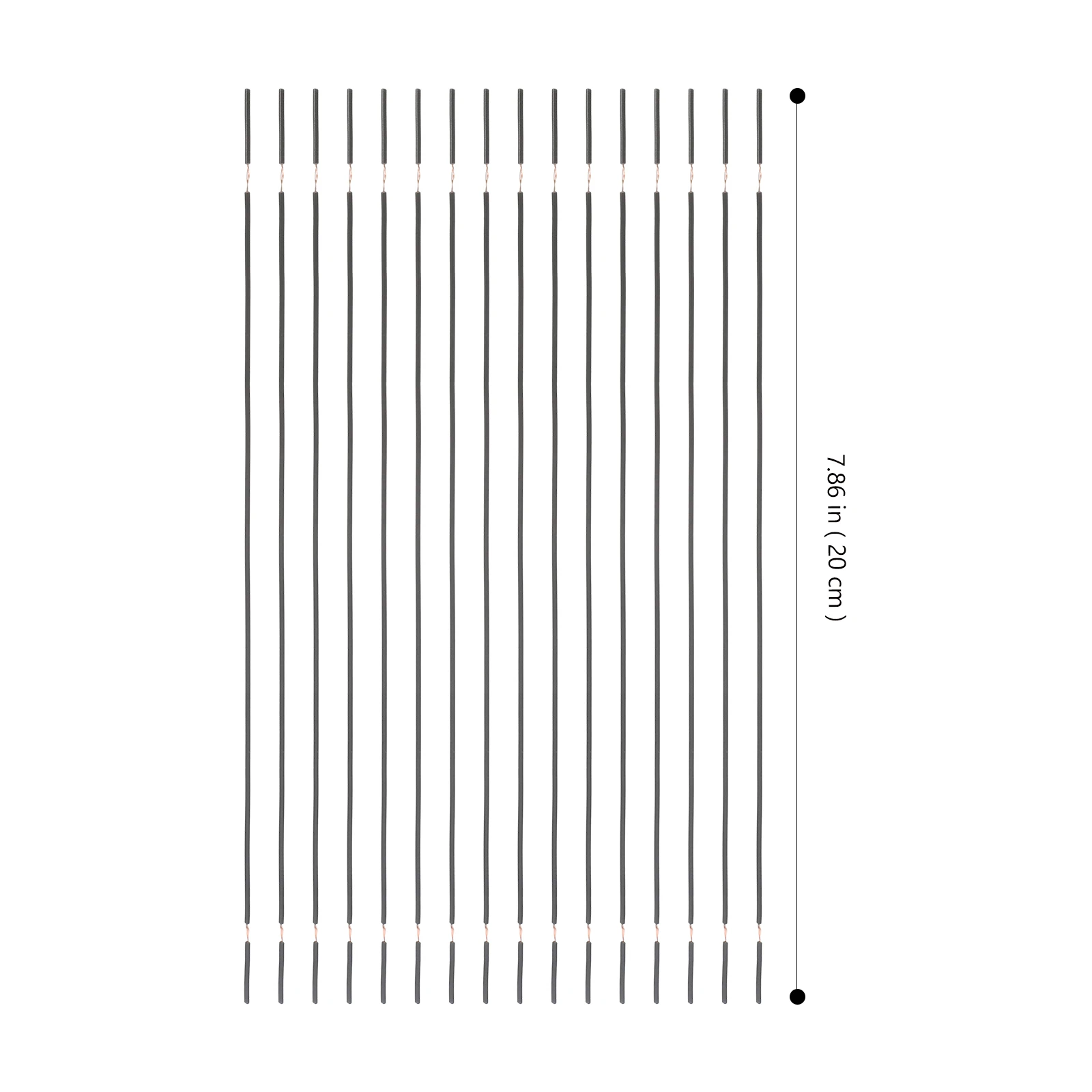 

100pcs Red AWG24 Half Stripped Connector PVC Insulated Copper Wire for Circuit Experiment Teaching Tool Electricity Demo Wire