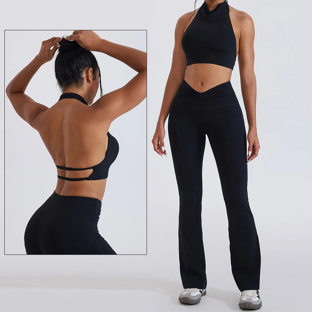 Cloud Hide Yellow Yoga Suit Gym for Woman Fitness Set Sports Tracksuit Bra Top Pants XL Workout Pilates Outfits Running Clothes - Image 6