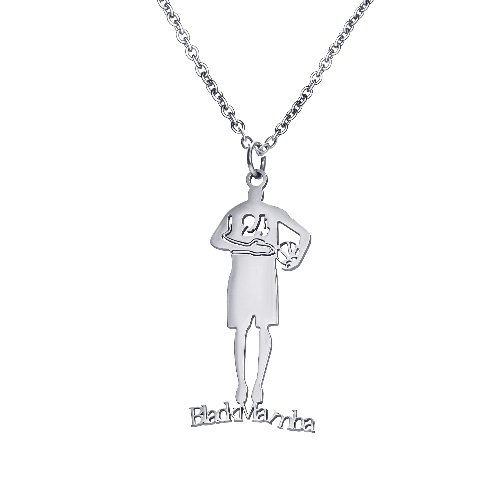 Customed English Name Necklace Personalized Necklace Stainless Steel Charm Name Jewelry Men's Basketball Customtize Necklace